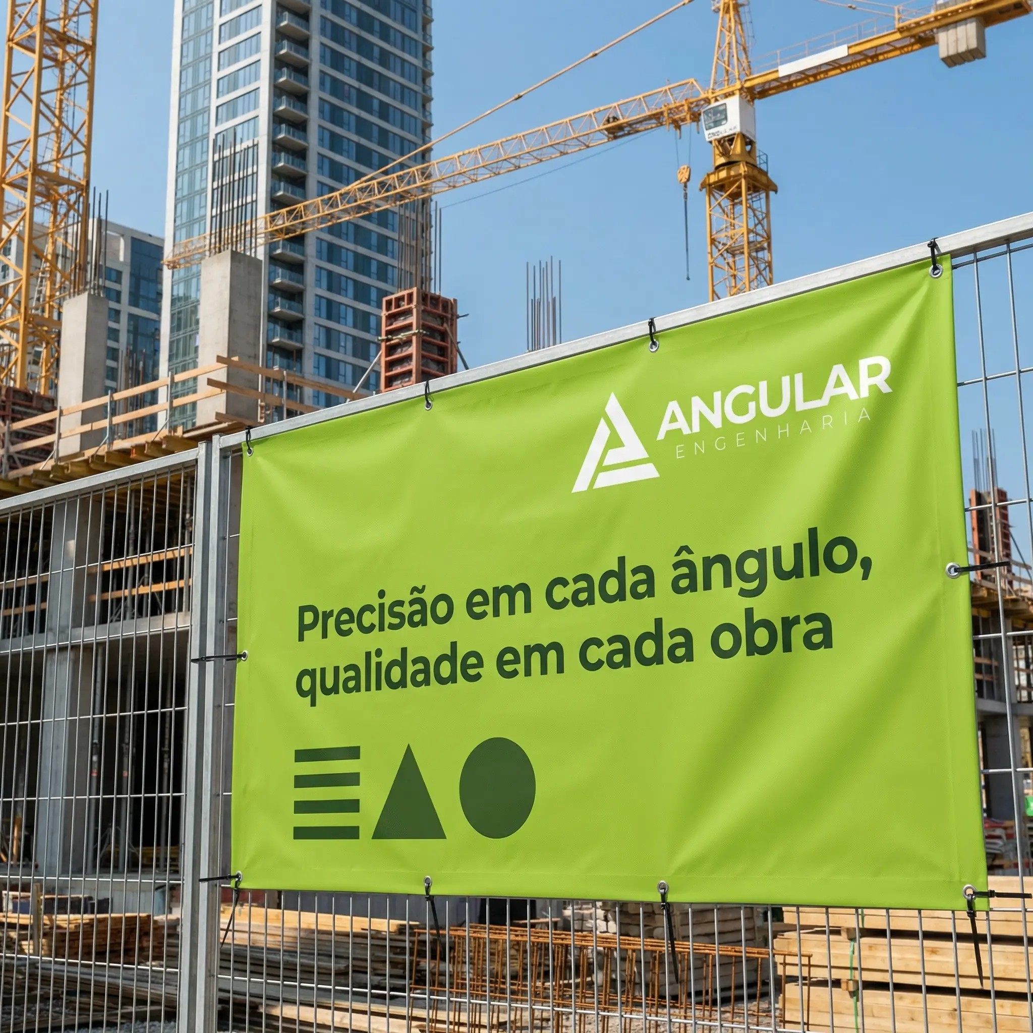 Mockup Angular Engenharia em obra