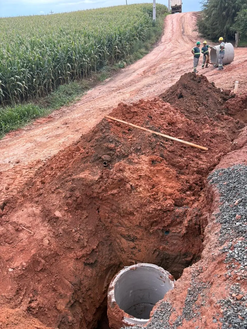 Instalação de Fossa Séptica - obra executada pela Angular Engenharia - foto 2